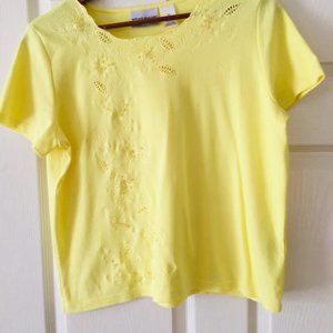 Beaded & Embroidered Yellow Top - PM